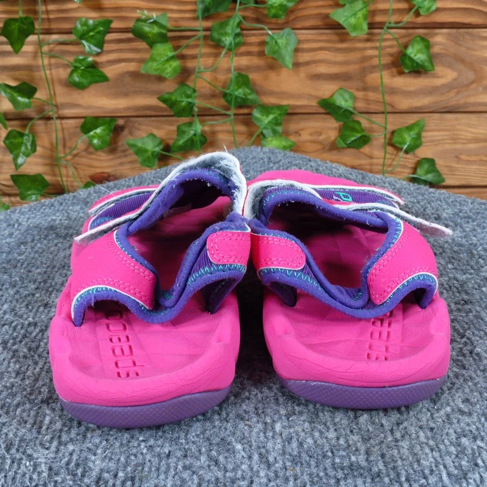 Speedo Kids Grunion Kids Sport Sandals Size 5 Water Beach Purple Fuchsia Pink